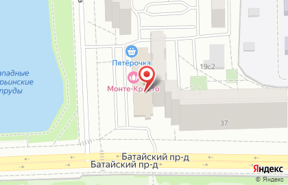 Пятерочка Универсам в Марьино (ул Маршала Голованова) на карте