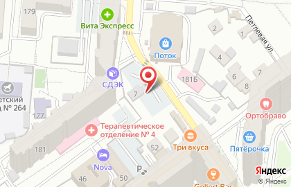 Автостоянка на ул. Лукачёва, 7а на карте