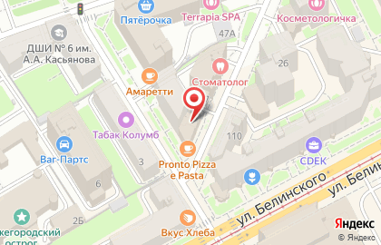 Агентство недвижимости Адрес в Нижегородском районе на карте