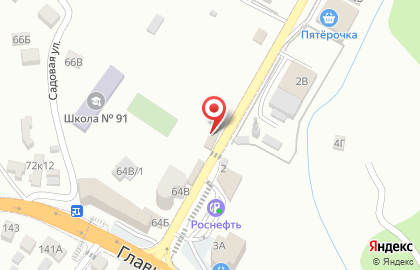 Киоск овощей и фруктов в Лазаревском районе на карте