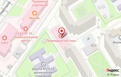 Медицинский центр Прима Медика на карте
