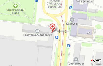 Розничный магазин Абк-инструмент на площади Сибиряков-Гвардейцев на карте
