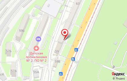 Супермаркет напитков Винлаб в Ленинском районе на карте