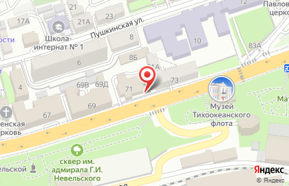 Банкомат Сбербанк во Владивостоке на карте