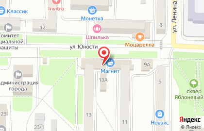 Магазин бытовой техники и электроники Линия тока на улице Юности на карте