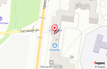 Банкомат СберБанк на проспекте Ленина, 25 на карте