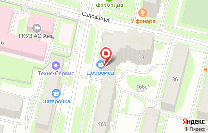 Торговая компания ДоброМед на Садовой улице на карте