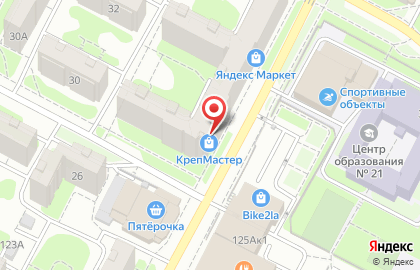 Магазин крепежных изделий КрепМастер в Пролетарском районе на карте