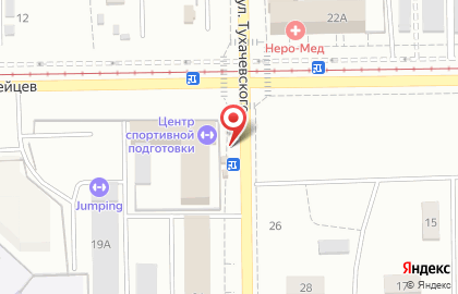 Киоск по продаже печатной продукции Агентство ежедневных новостей на улице Тухачевского на карте