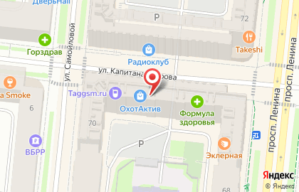 Магазин товаров для охоты, рыбалки и туризма ОхотАктив на проспекте Ленина на карте