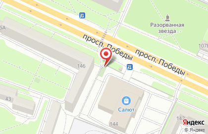 Киоск по продаже фруктов и овощей в Октябрьском районе на карте
