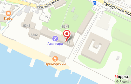 Санаторий Русь в Сочи на карте