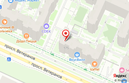 Спа салон Эспаньола на проспекте Ветеранов на карте