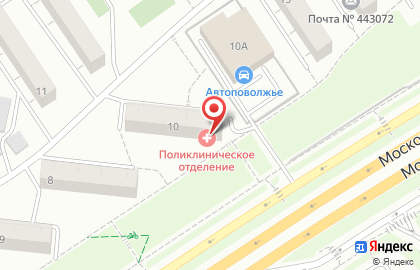 Городская поликлиника №1 на 18-м км Московском шоссе на карте