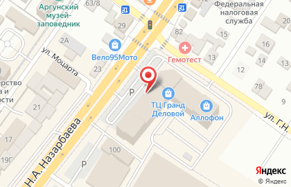 Магазин бытовой техники и электроники Эльдорадо в Грозном на карте