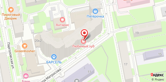 Автошкола Догма на улице Александра Матросова на карте