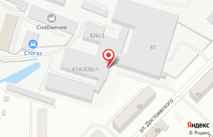Сантехсервис на улице Достоевского на карте