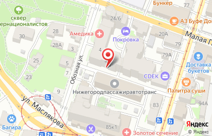 Интернет-агентство Burbon.ru в Нижегородском районе на карте
