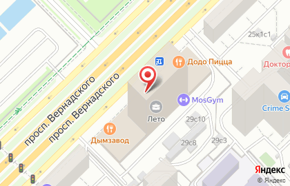 Танцевальная фитнес-студия Zumba® от проекта ZumbaClass.ru на проспекте Вернадского на карте