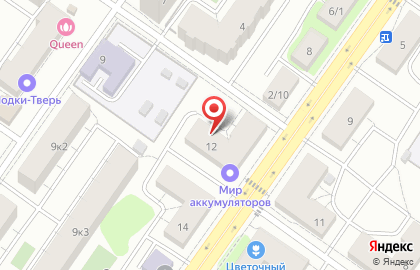 Магазин МИР АВТОАККУМУЛЯТОРОВ на улице Орджоникидзе на карте
