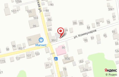 Продовольственный магазин Станичник на улице Коммунаров на карте