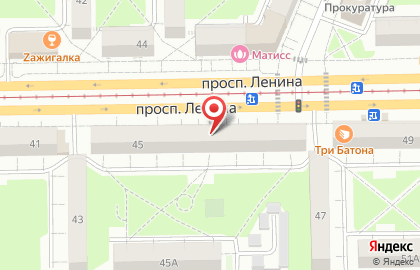 Медицинский центр Семейная на проспекте Ленина на карте