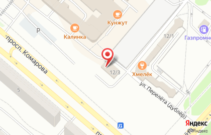 Командор на проспекте Комарова на карте