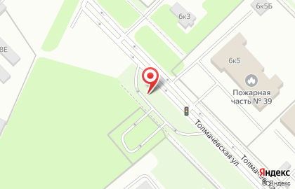 Парковка Санкт-Петербурга на Толмачёвской улице на карте