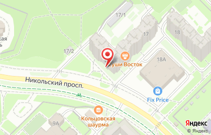 Магазин Белорусский двор в Новосибирске на карте