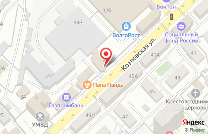 Центр подарков для дома ВолгоРост на Козловской улице на карте
