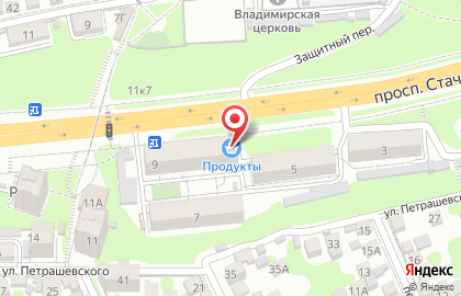 Продуктовый магазин Юг-Продторг на карте