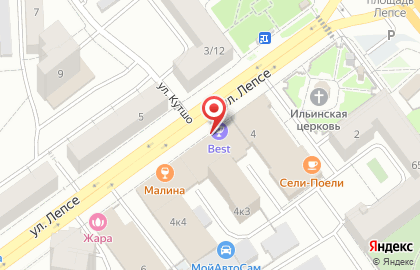 Комерческий банк Хлынов на улице Лепсе на карте