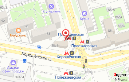 Магазин овощей и фруктов в Москве на карте