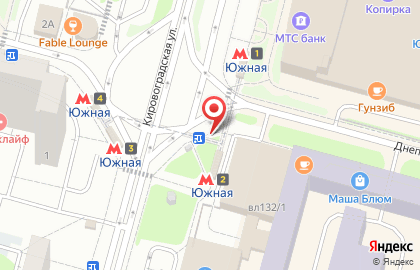 Киоск печатной продукции Инвест-групп в Центральном Чертаново на карте