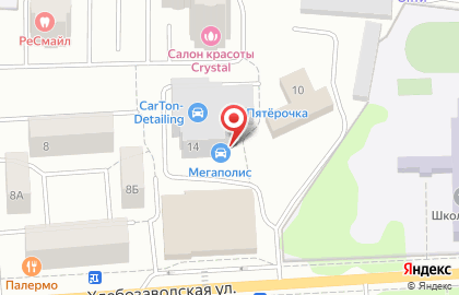 Автосалон Мегаполис на Хлебозаводской улице на карте