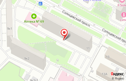 Аптеки Столицы, ГБУЗ на Солнцевском проспекте на карте