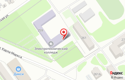 Скопинский электротехнический колледж на улице К.Маркса на карте