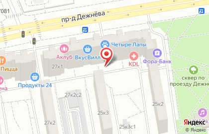 ЗАО Банкомат, ЮниКредит Банк в проезде Дежнёва на карте