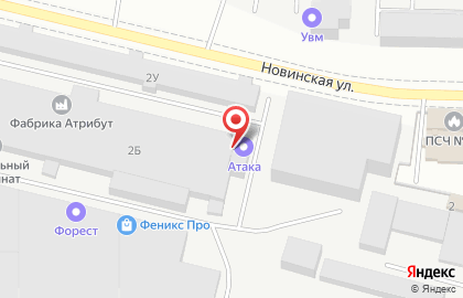 Клуб страйкбола и лазертага Атака в Чкаловском районе на карте