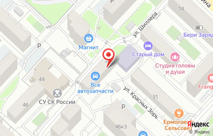 Магазин-бар Пенный бочонок на улице Шиллера на карте