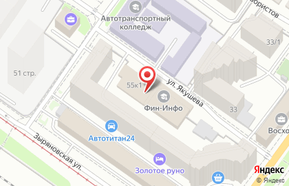 Аудиторская фирма Галакт-Инфо на Зыряновской улице на карте