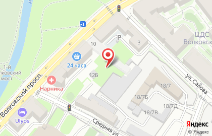 Пантеон на Волковском проспекте на карте