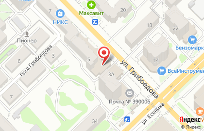 Банкомат СКБ-банк на улице Грибоедова на карте