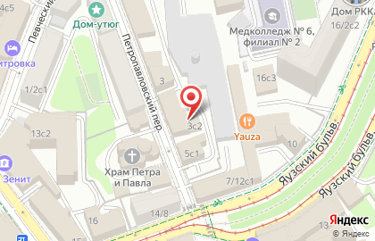Дипмастер в Петропавловском переулке на карте