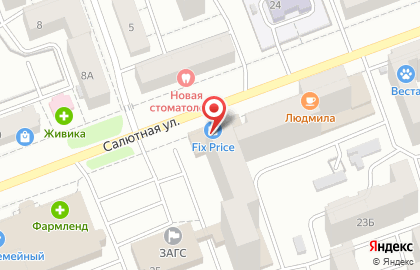 Магазин одной цены Fix Price в Тракторозаводском районе на карте