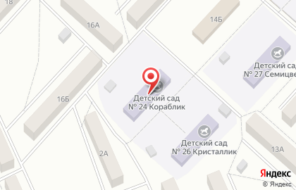 Детский сад №24 на проспекте Победы на карте