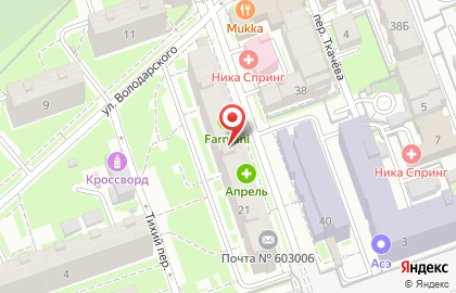 Волго-Вятский банк Сбербанка России в Нижнем Новгороде на карте