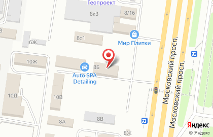 Производственная компания Юнис Групп на Московском проспекте на карте