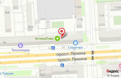 Кофейня Coffee Like на проспекте Ленина в Центральном районе на карте