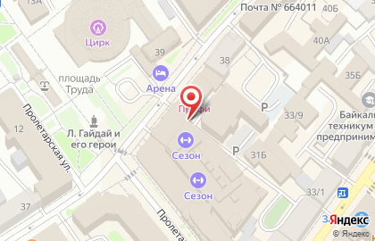 Банк Открытие в Иркутске на карте